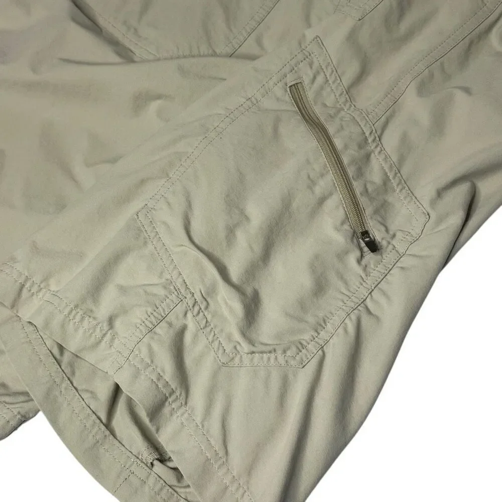 Patagonia khaki lightweight quick dry hiking shorts size 35 - Picture 10 of 12